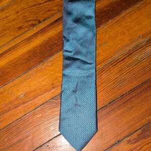 Calvin Klein Teal Metallic Men's Tie - Natural Silk Blend